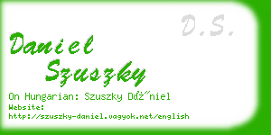 daniel szuszky business card